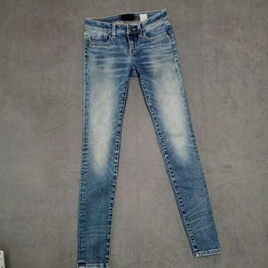 Buckle Black Jeans Womens 24x32 Fit No 53 Skinny Blue Candiani Denim Medium Wash